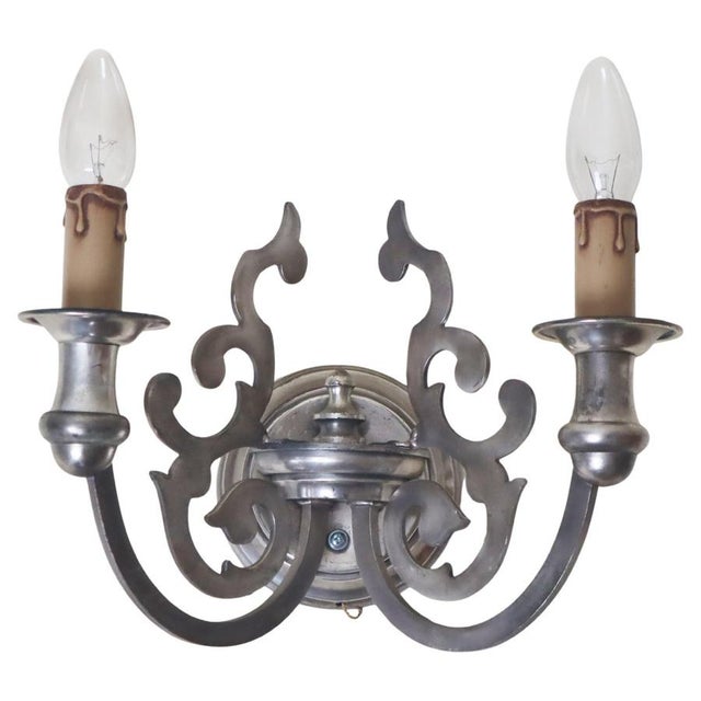 Baroque Silver Wall Sconce by Sciolari, Italy, 1960s For Sale - Image 10 of 10