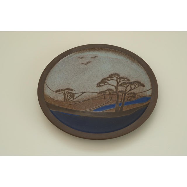 Mid-Century Danish Ceramic Wall Plate, 1960s For Sale - Image 4 of 10