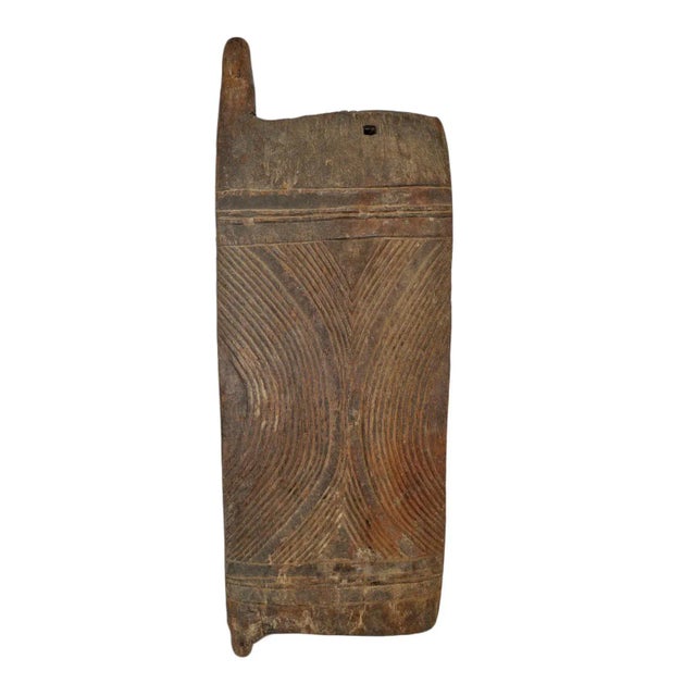 Brown Vintage Old Igbo African Grain Door / Wall Object For Sale - Image 8 of 8
