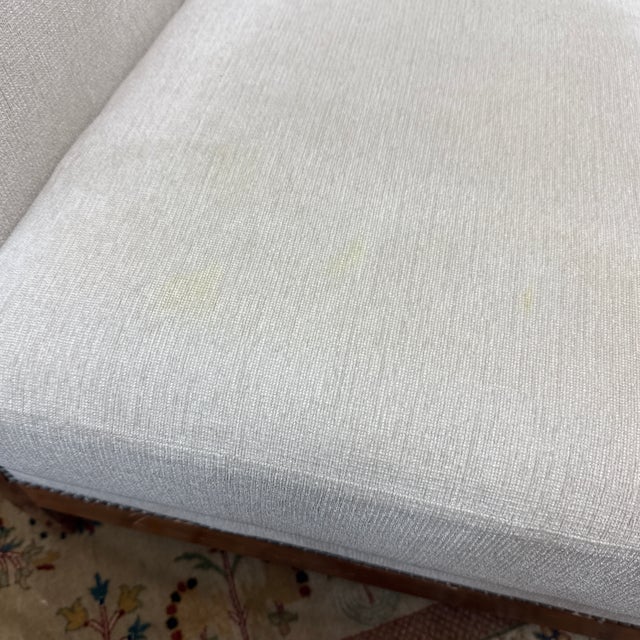 French Modernist Slope Arm Lounge Chairs, Pair For Sale - Image 12 of 12