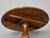 19th Century Biedermeier Round Walnut Pedestal Table With Veneered Starburst Top For Sale - Image 4 of 10