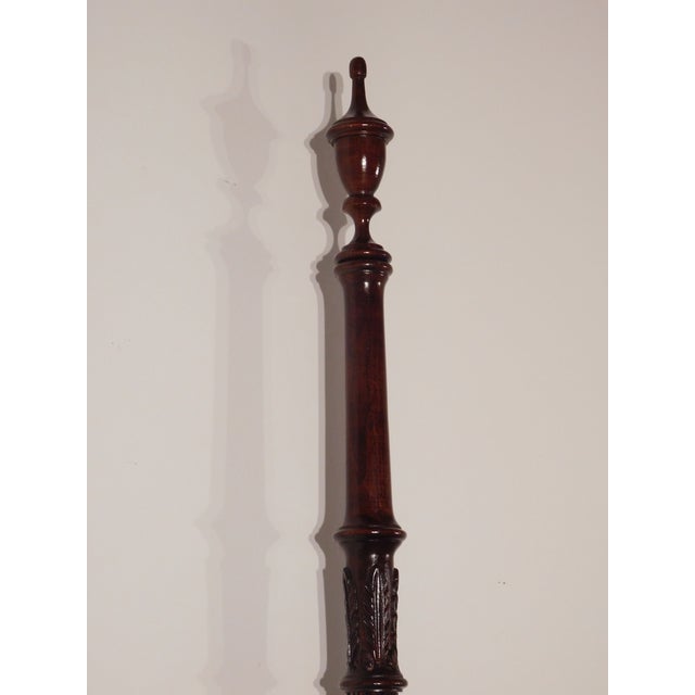 Ethan Allen Georgian Court King Kingsize Dark Cherry #225 Finish Poster Bed#2 For Sale - Image 9 of 17