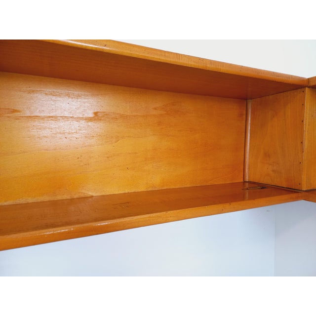 Vintage Wooden Corner Wall Shelf, 1970s For Sale - Image 9 of 18