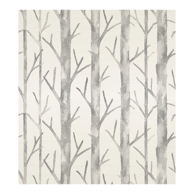 The House of Scalamandré Everett Silk Wallcovering, Shadow For Sale