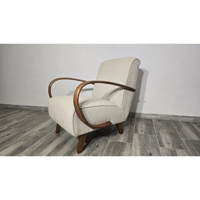 Art Deco Lounge Chair by Jindrich Halabala, 1940s For Sale - Image 12 of 12