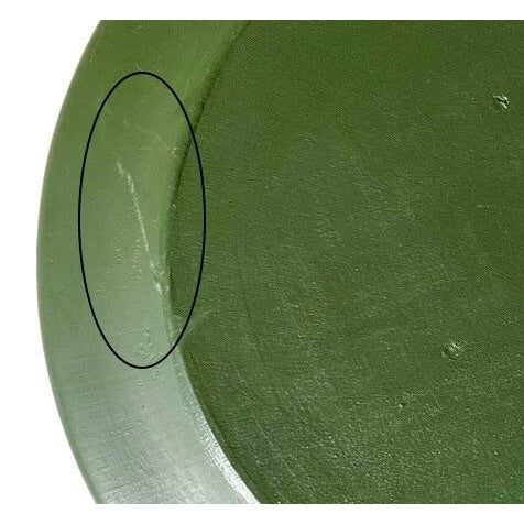 Wood 1996 Vi Thode Hand-Painted Norwegian Rosemaling Wooden Plate For Sale - Image 7 of 7