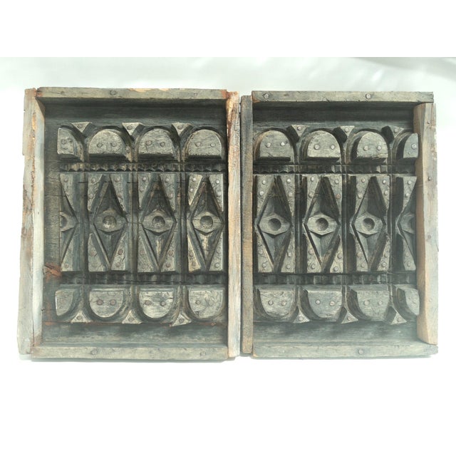 Mid-Century Modern Symmetrical Wood Form Wall Art For Sale - Image 3 of 14