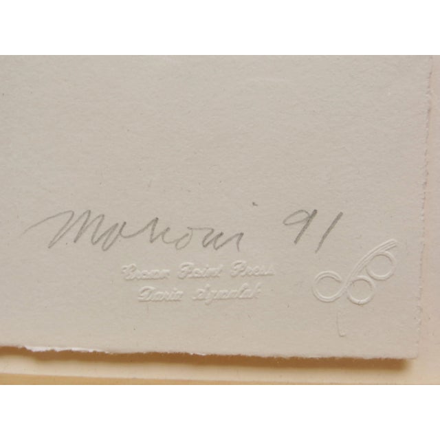 Tom Marioni "Finger Print" Signed and Numbered Color Etching For Sale - Image 4 of 11