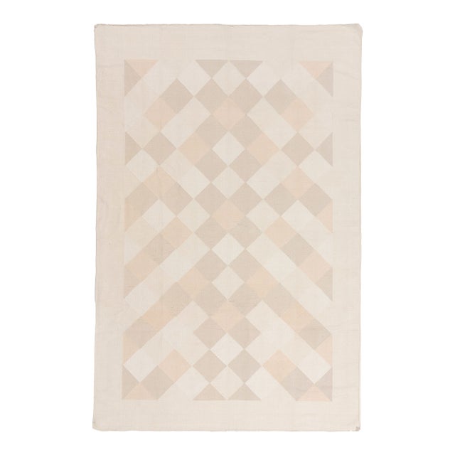 Vintage Indian Dhurrie Rug, 05'09 X 08'08 For Sale