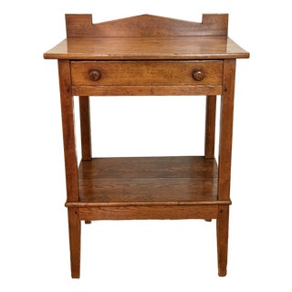 19th Century Arts and Crafts Pine Work Table For Sale