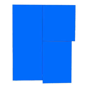 William Finlayson Jr. Acrylic on Wood Assemblage Titled: “Tres iV” 2024