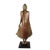 20th Century Thai Burmese Mandalay Style Standing Wooden Buddha Statue on Black Base For Sale - Image 4 of 11