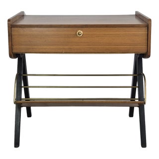 Vintage Cabinet with Magazine Rack from Ilse Möbel, Germany, 1960s For Sale