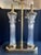 Hollywood Regency Late 20th Century Waterford Crystal "Parkmore" Twin Column Lamp With Linen Shade For Sale - Image 3 of 9