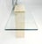 Transparent Rectangle Travertine Stone Base Glass Top Italian Console Sofa Table MINT! For Sale - Image 8 of 17