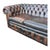 Vintage Chesterfield 3-Seater Sofa in Brown Leather, England, 1980s For Sale - Image 4 of 9