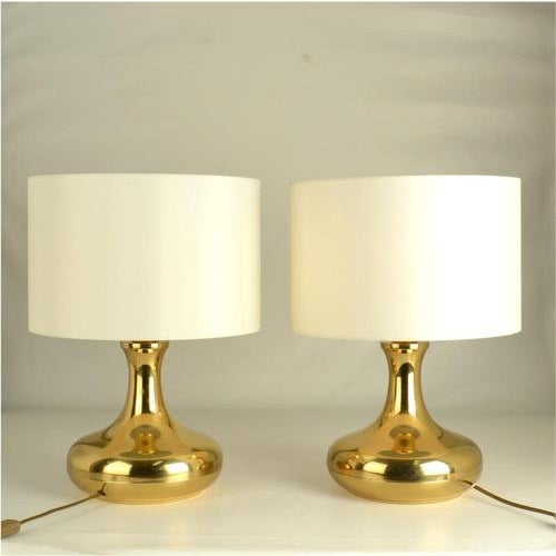 Brass Table Lamps, 1970s, Set of 2 For Sale - Image 4 of 8
