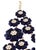 Kate Spade Carroll Gardens Collar Bib Necklace Multistrand Three rows of exquisite sparkling sapphire blue blooms enameled...