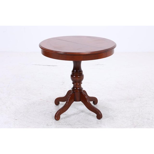 Vintage English Round Extendable Kitchen Table For Sale - Image 14 of 15