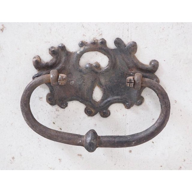 Scandinavian Chest with Iron Handles, 18th Century For Sale - Image 5 of 11