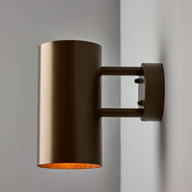 Pair of Large Hans-Agne Jakobsson C627 'Rulle' Outdoor Sconces in Painted Brown For Sale In Los Angeles - Image 6 of 13