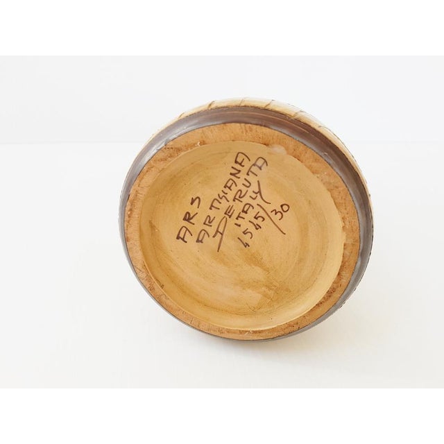Mid-Century Modern Ceramic Vase from Ars Deruta, Italy, 1950s For Sale - Image 3 of 6