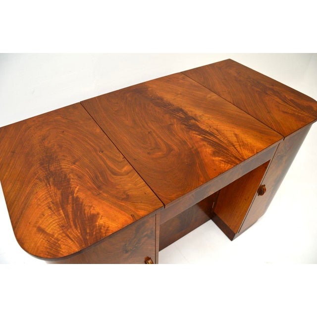 Art Deco Figured Walnut Dressing Table, 1930s For Sale - Image 10 of 14