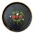 Vintage Strawberry Tole Round Tray For Sale