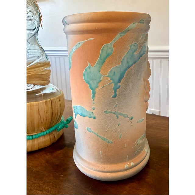 Sculpture Materials Late 20th Century Twisted Spiral Botero Wine Bottle and Wine Chiller For Sale - Image 7 of 12