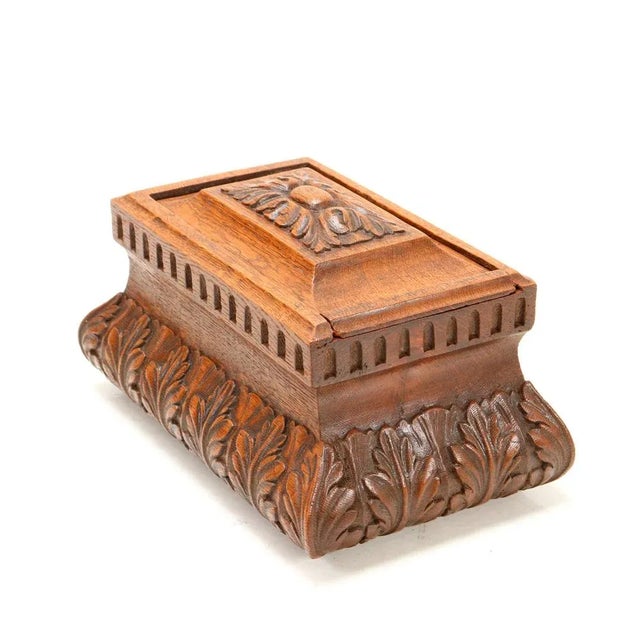 19th Century Dutch Oak Decorative Box For Sale - Image 12 of 12