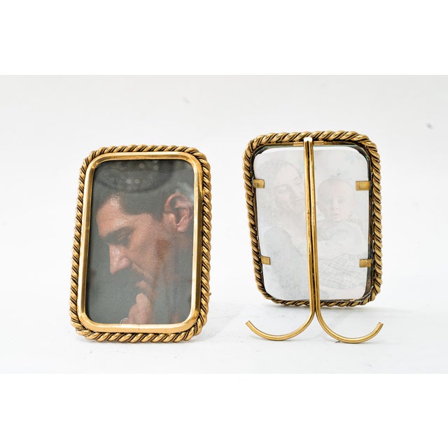 Art Deco Small Glass Picture Frames, 1920s, Set of 2 | Chairish