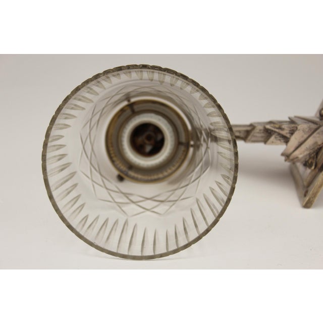 Metal Art Deco Wall Lamp, 1920s For Sale - Image 7 of 16