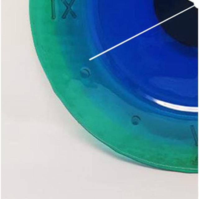 Mid-Century Modern Murano Glass Wall Clock from Cà Dei Vetrai, 1960s For Sale - Image 6 of 9