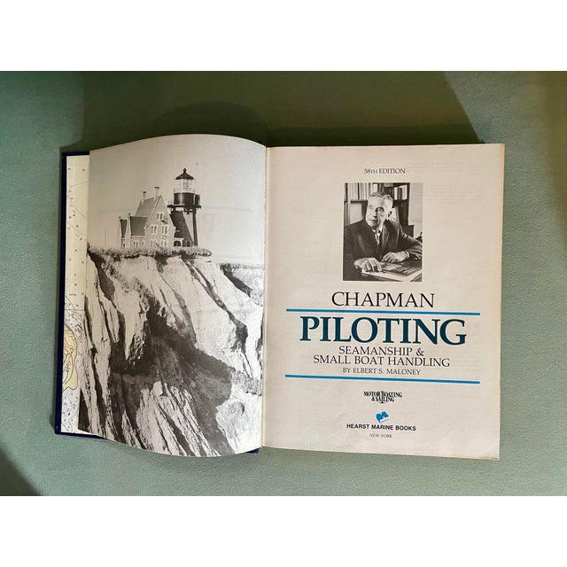 Paper Mid 20th Century Chapman’s Piloting Hardcover Book For Sale - Image 7 of 12