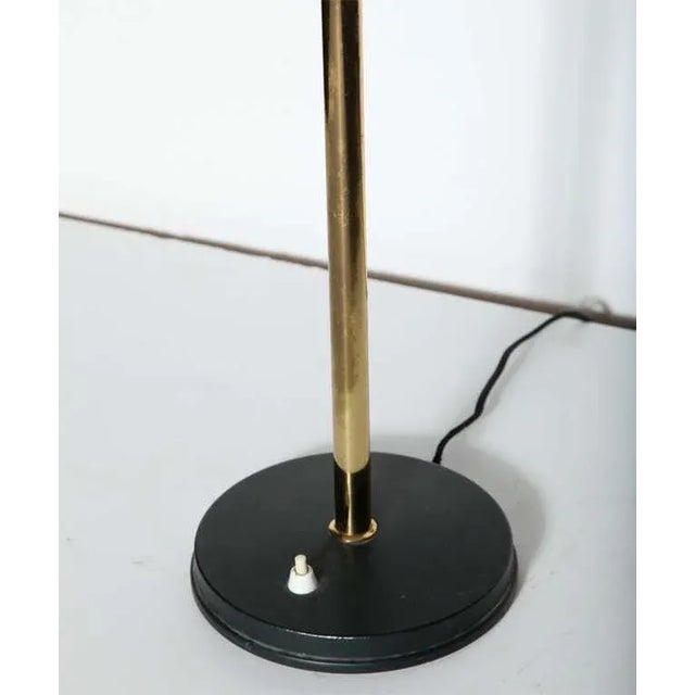 Philips Larger Louis Kalff for Philips Forest Green & Brass Timor Lamp For Sale - Image 4 of 7