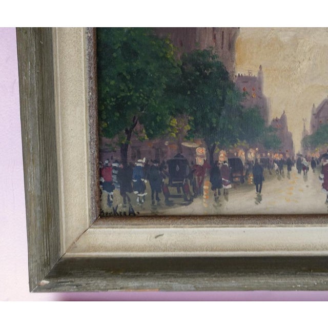 Antal Berkes, Impressionist Scenes, 1890s-1910s, Oil on Canvases, Set of 2 For Sale - Image 9 of 17