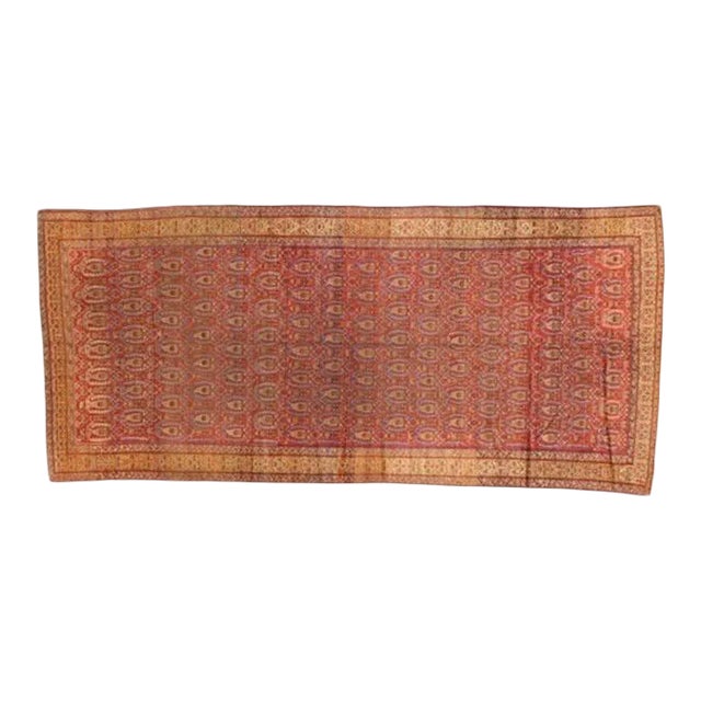 1900's Persian Bakhshaish Gallery Rug, 6'7" X 14'4" For Sale