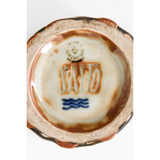 Axel Salto Scandinavian Modern Vase in Ceramic attributed to Axel Salto, 1944 For Sale - Image 4 of 6
