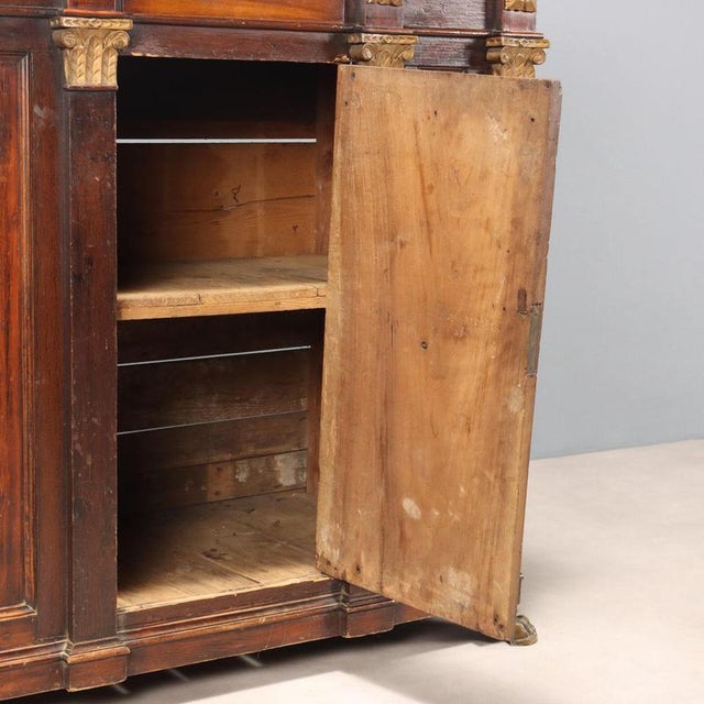 Credenza in Walnut and Fir For Sale - Image 9 of 13