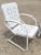 Vintage Starburst Pie Crest Metal Outdoor Patio Springer Lounge Chairs - a Pair For Sale - Image 11 of 13