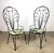 Metal Vintage Mid Century Woodard Style Scroll Wrought Iron Patio Chairs - Set of 4 For Sale - Image 7 of 13
