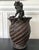 Wood Extraordinary Smoke Bamboo Basket with Wisteria Root Handle Meiji Period For Sale - Image 7 of 14