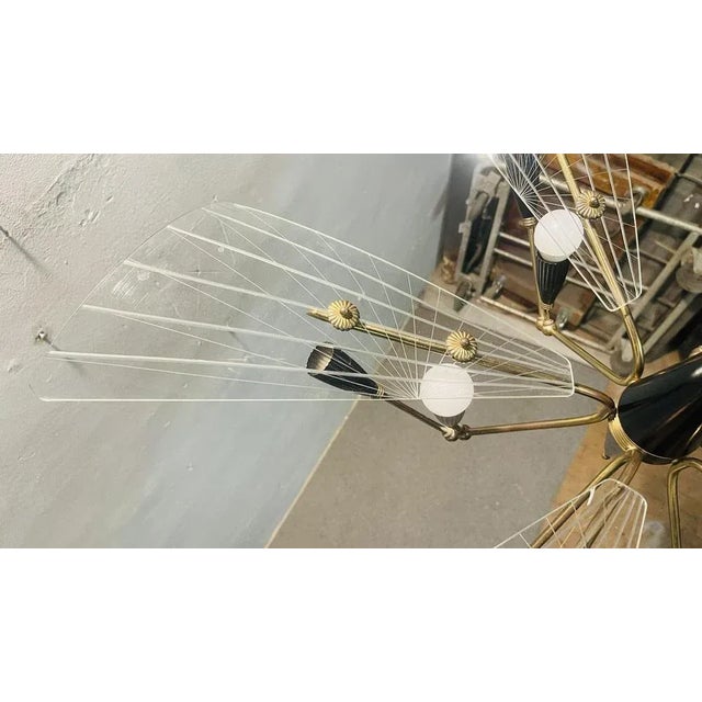 Chandelier from Stilnovo, 1950s For Sale - Image 6 of 13