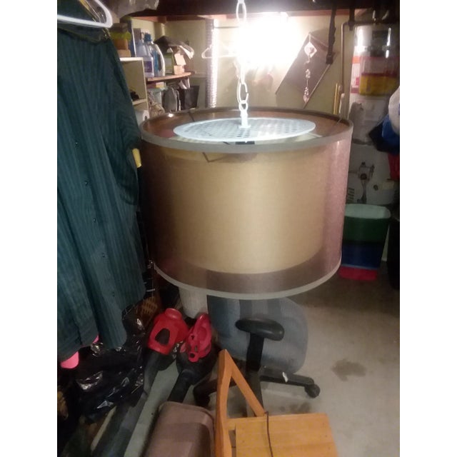 New Years Special Mid-Century Modern Drum Pendant Lamp For Sale - Image 11 of 11
