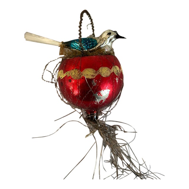 Antique Bird’s Nest Christmas Ornament For Sale