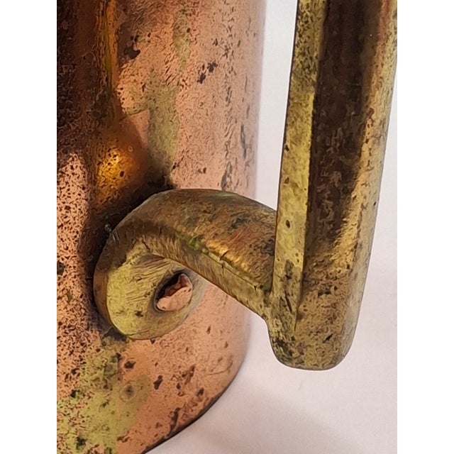 Antique 19th C Eastern European Copper Netilat Yadayim Ritual Washing Cup - Judaica For Sale - Image 12 of 14