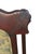 Traditional Mahogany Accent Armchair With William Morris Style Upholstery For Sale In Greensboro - Image 6 of 12
