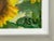 Angela Wakefield Golden Yellow Sunflowers Study on Green Background by Contemporary Artist, 2023 For Sale - Image 12 of 12