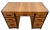 Vintage Art Deco Desk, Waterfall Top, Seven Drawers with Bakelite Pulls, Walnut 44" Wide X 30" Tall X 21" Deep. Very Good...