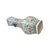1990s Vintage Oriental Porcelain White Blue Pink Color Flower Bats Graphic Art Vase For Sale - Image 5 of 10